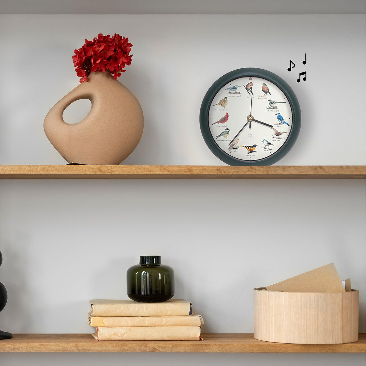 Mark Feldstein Bird Clock tabletop stand for flexible placement