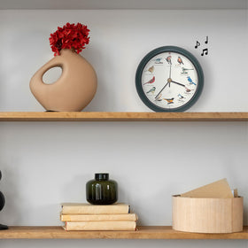 Mark Feldstein Bird Clock tabletop stand for flexible placement