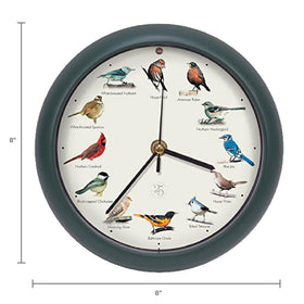 Mark Feldstein Bird Clock wall mounting slot for easy hanging
