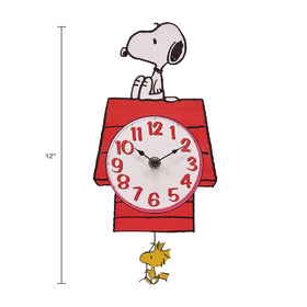 Mark Feldstein Snoopy clock face close-up, perfect for display on shelves or walls.