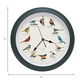 Mark Feldstein green matte frame clock mounted on wall adds elegance