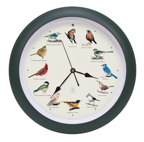 Mark Feldstein Original Singing Bird Clock 25th Anniversary artwork enhances decor