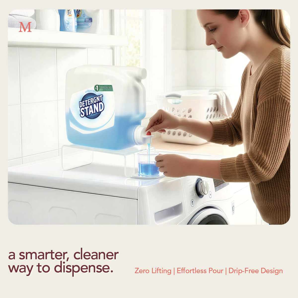 Marknox riser base angle supports easy pouring with balance.