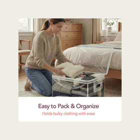 Marknox seasonal clothing storage protects clothes and bedding