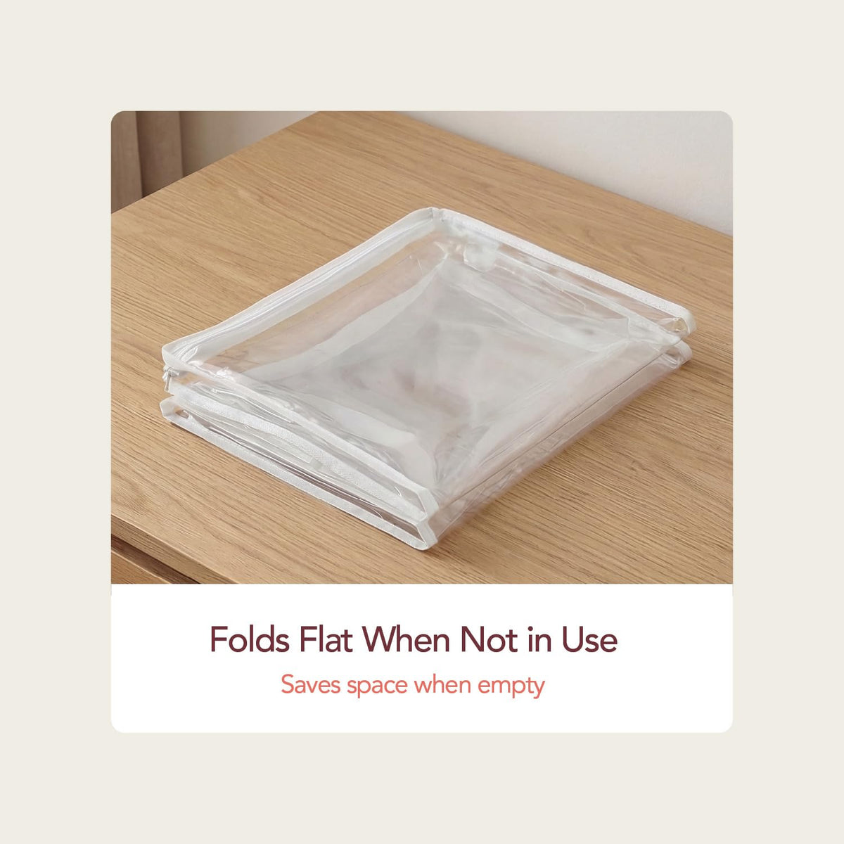Marknox under bed storage bag fits neatly under furniture
