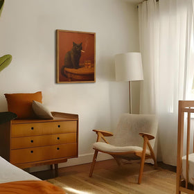 Marllifenney retro rustic cat decor adds farmhouse charm to walls.