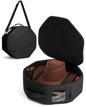 Marscamd hat box front view keeps hats protected and organized.