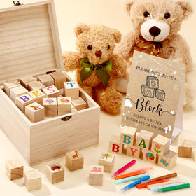 Marsui blocks encourage creative play while serving as a thoughtful keepsake.