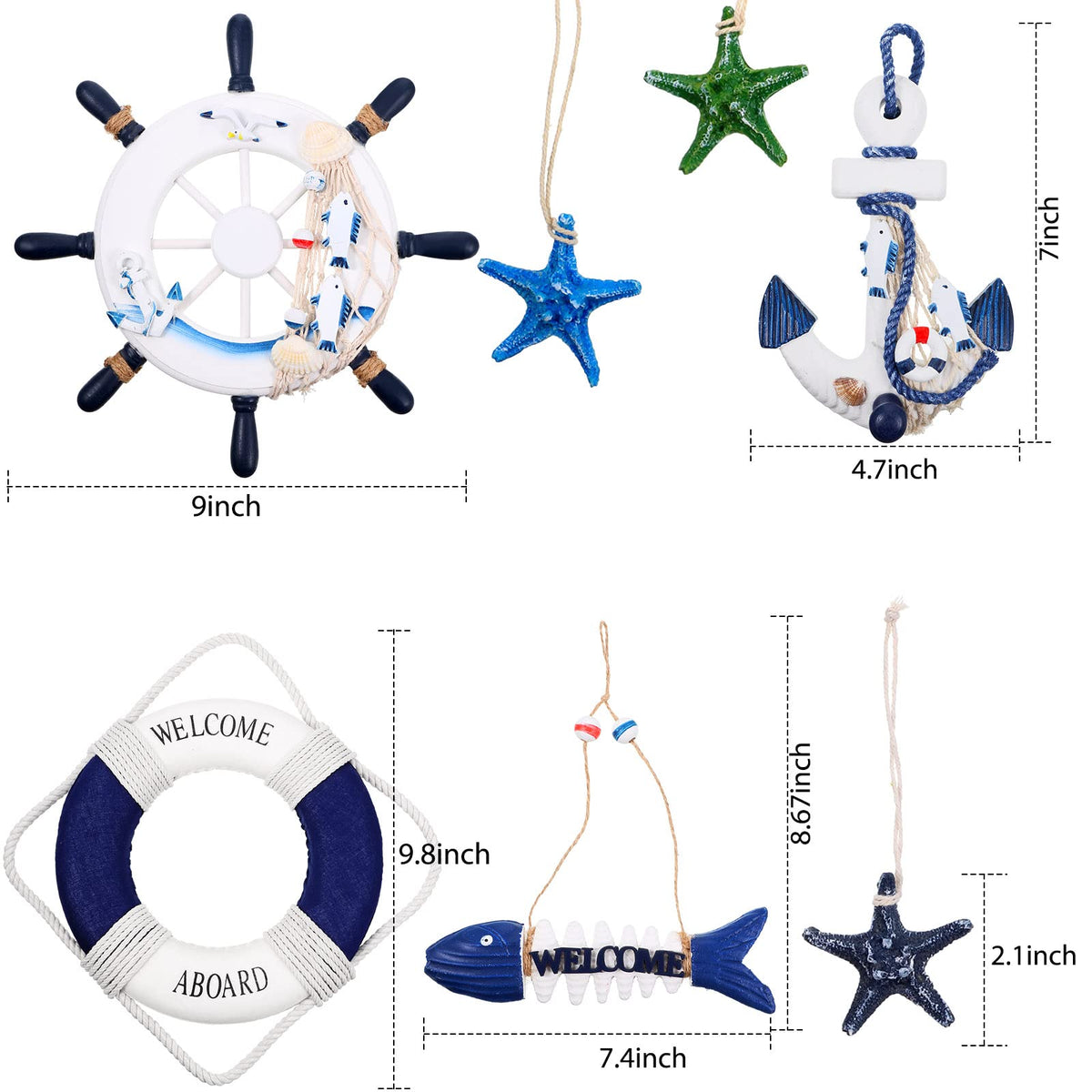 Marsui Life ring ornament for nautical-themed interiors.