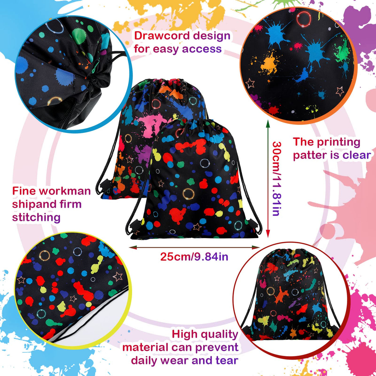 Marsui multicolor bags suitable for baby showers, bridal parties, and kid-friendly celebrations.