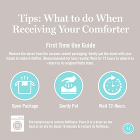 Martha Stewart Eight Corner Loops image highlights secure attachment to a duvet cover.