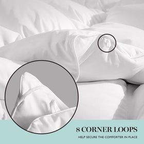 Martha Stewart FreshLoft hypoallergenic process cleans filling for a purer sleep environment.