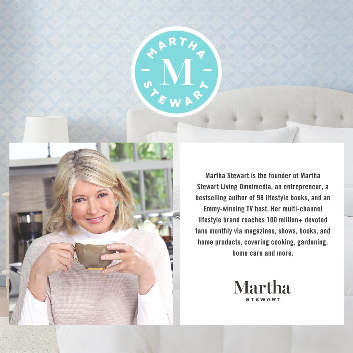 Martha Stewart duvet insert on bed setup demonstrates plush warmth and even loft across the surface.