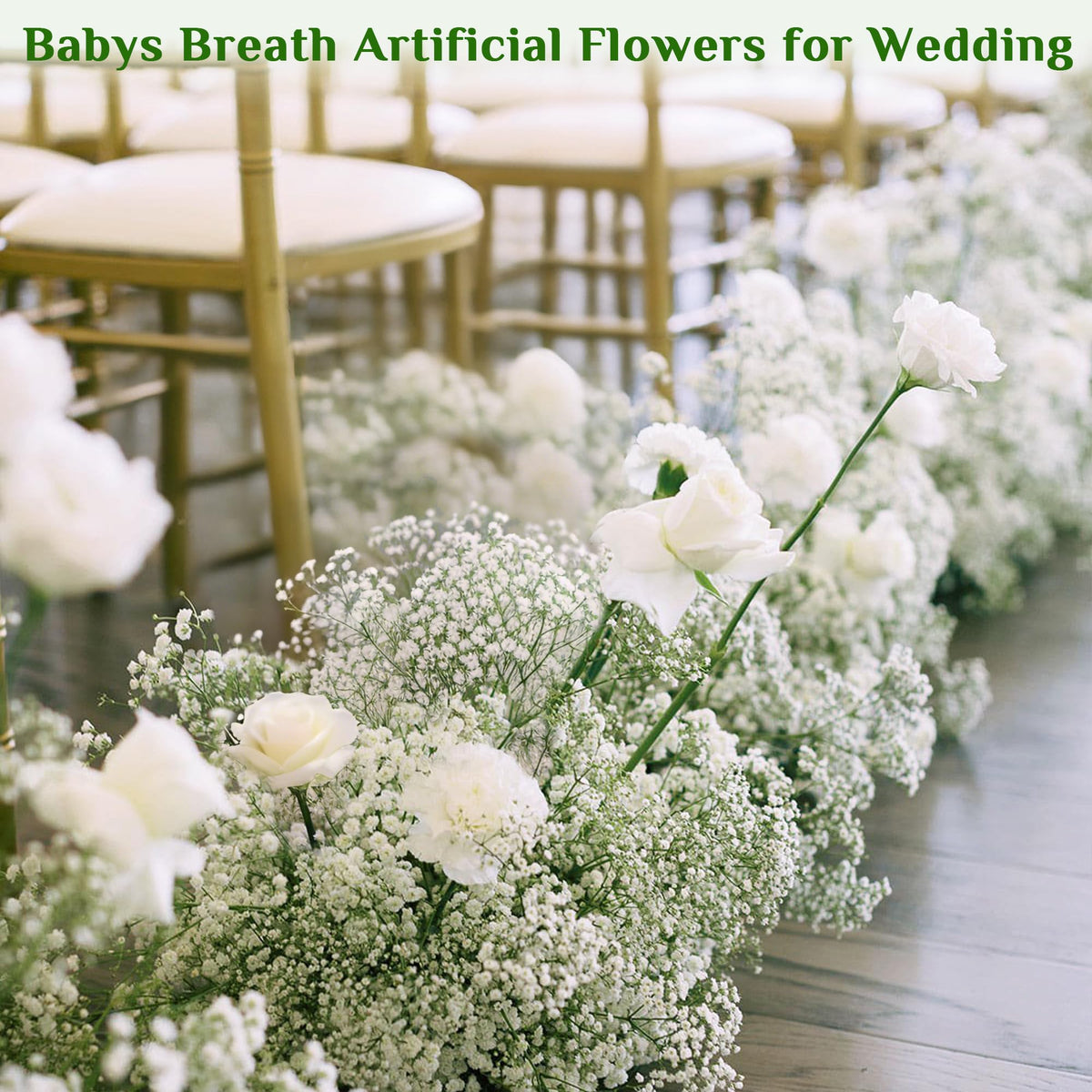Martine Mall durable artificial gypsophila, low maintenance elegance for any season