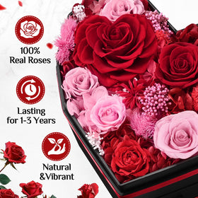 Martine Mall Forever Flowers gift presentation ideal for celebrations.