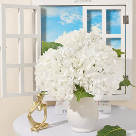Martine Mall handmade hydrangea bouquet ensures durable, reusable decor.