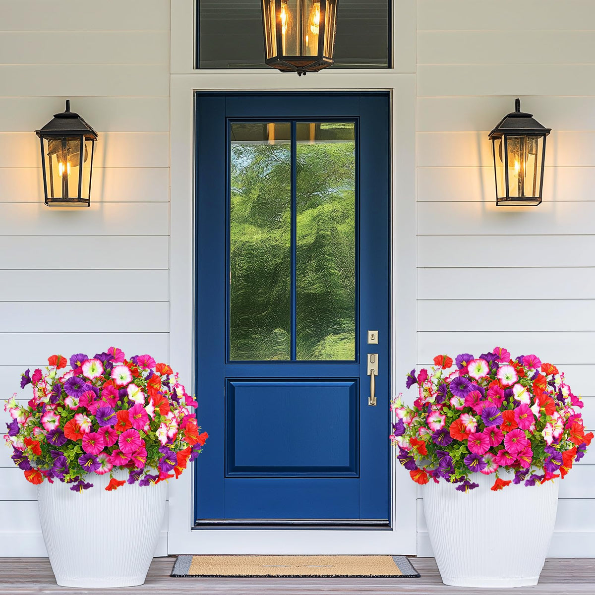 Martine Mall hanging basket setup for easy outdoor decor.