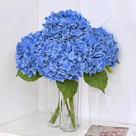 Martine Mall 21-inch hydrangea bouquet, three-piece set, ideal for home decor.