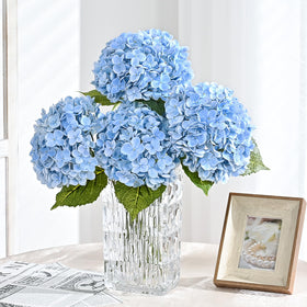 Martine Mall hydrangea leaves detail adds natural fullness.