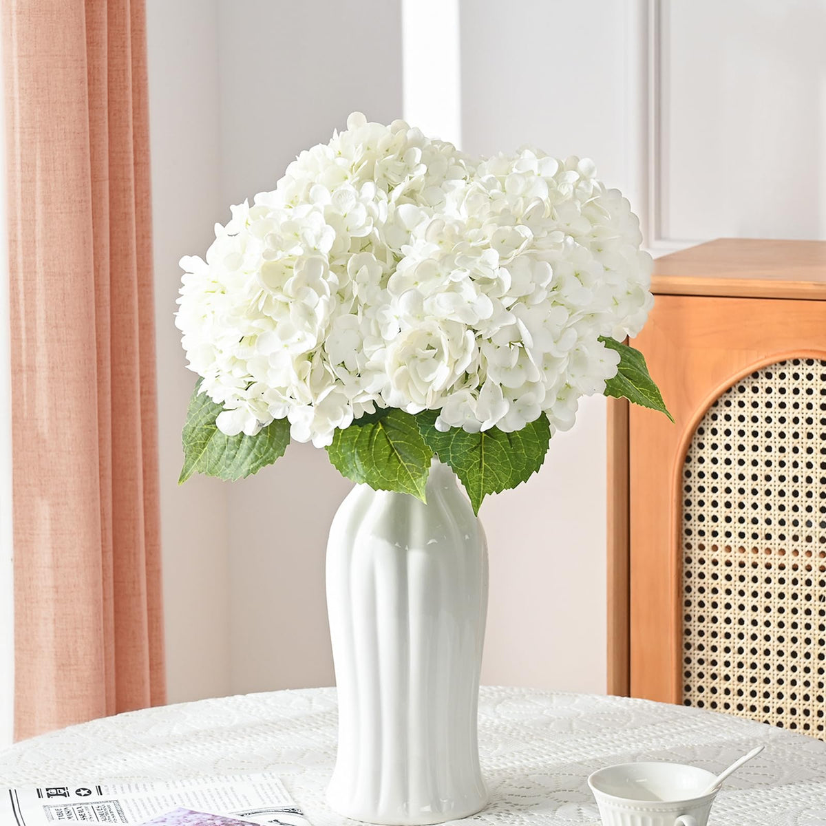 MARTINE MALL hydrangea petals real-touch texture highlights premium craft for arrangements