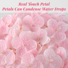MARTINE MALL light pink hydrangea petals detail for natural look