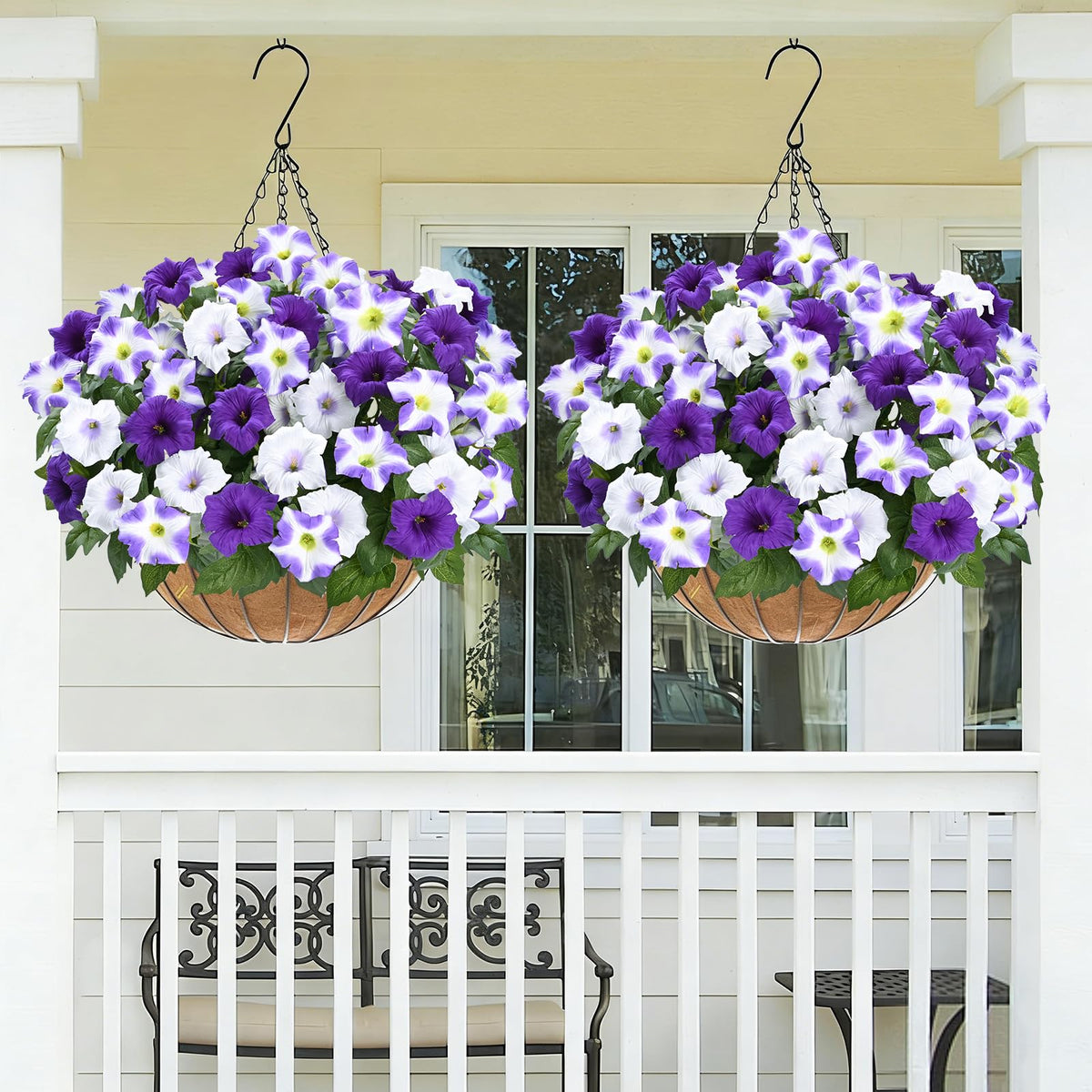 Martine Mall maintenance-free outdoor flowers provide lasting elegance.