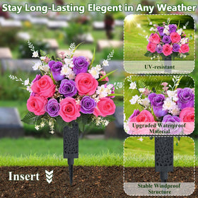 Martine Mall memorial day flowers – two-bouquet set for dignified remembrance.