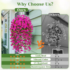 MARTINE MALL Weather-ready silk petals resist fading for year-round charm