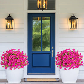 MARTINE MALL porch planters faux flowers ideal for baskets and window boxes