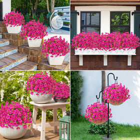 MARTINE MALL 2025 upgraded outdoor artificial flowers offer full, natural-looking arrangements