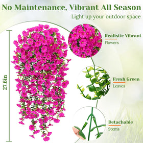 MARTINE MALL UV-resistant artificial flowers keep colors vivid in direct sun