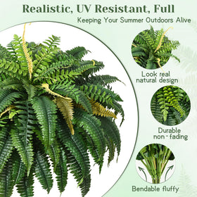 MARTINE MALL UV-resistant fern enjoys sun exposure without fading