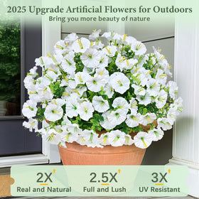Martine Mall UV-resistant petunia blooms, fade-proof for sunlit spaces.
