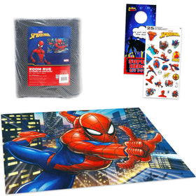 Marvel Spiderman rug 48x72 inch area carpet, soft and durable for kids' rooms.