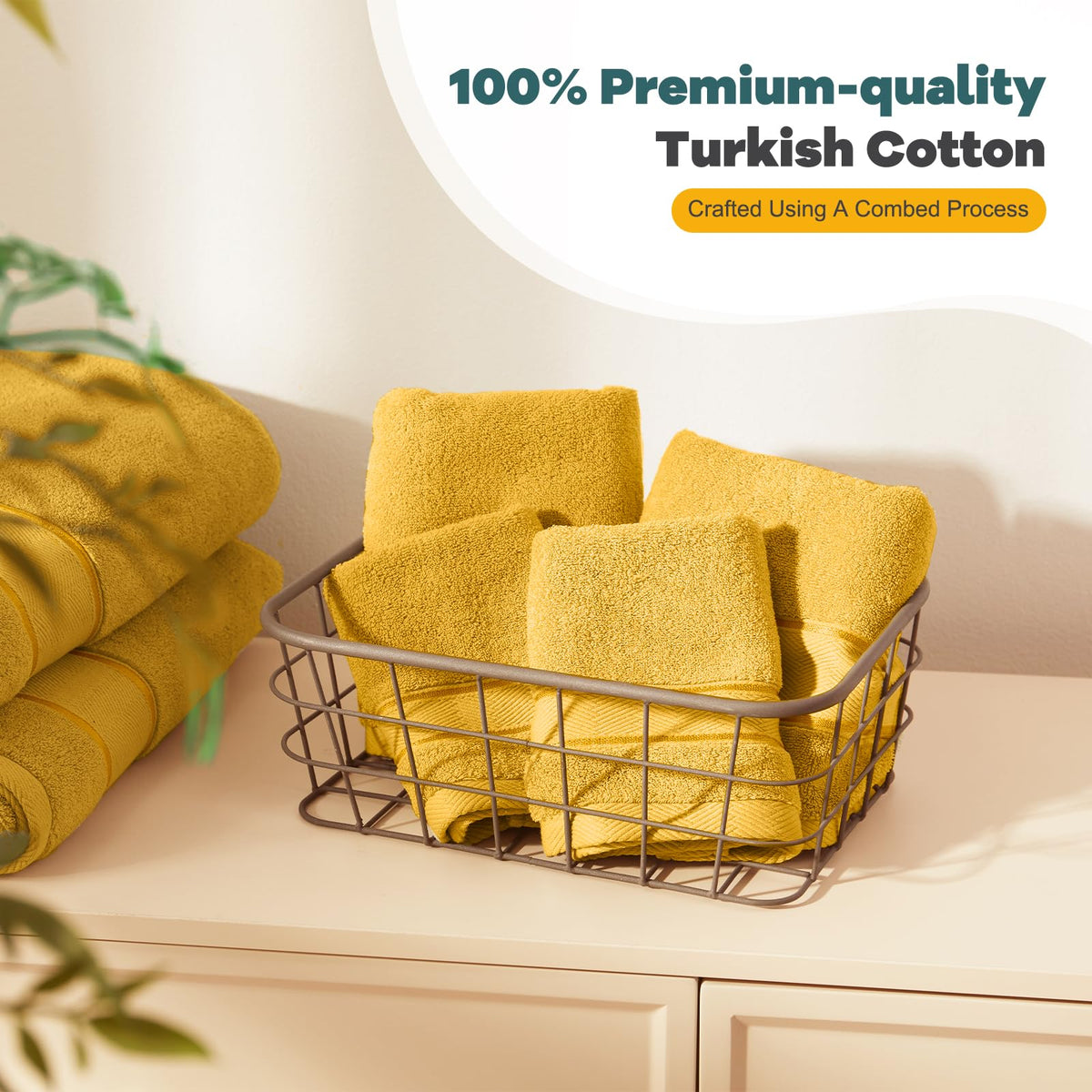 Marvione gold towels shown for beach, pool, or spa day.