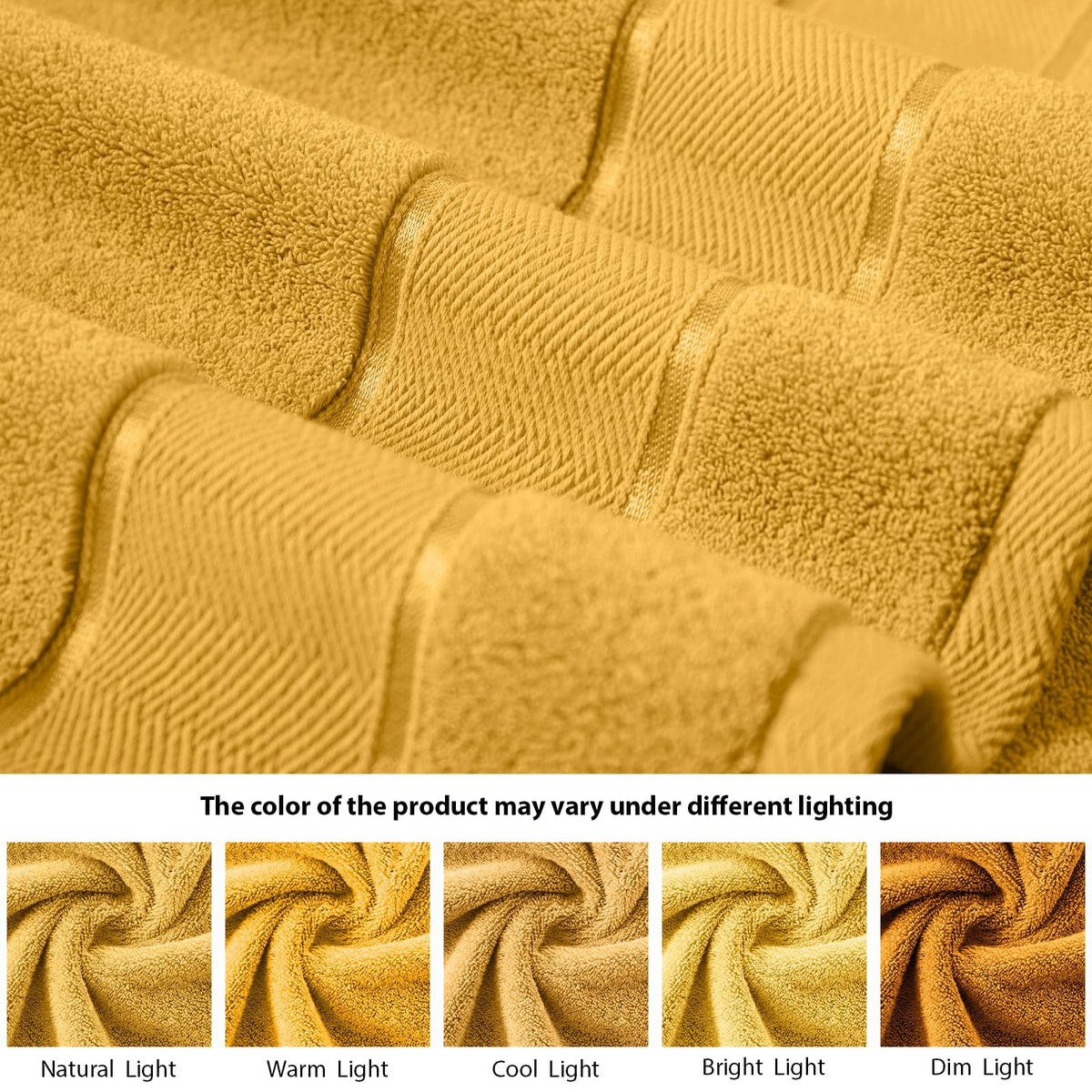 Marvione towels with reinforced edges for durability through washes.