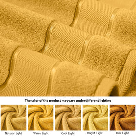 Marvione towels with reinforced edges for durability through washes.