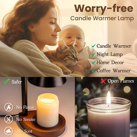 Marycele candle jar fit 6-1 inches ensures versatile compatibility with jar candles.