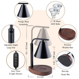 Marycele candle warmer lamp timer helps you schedule scent without watching the wax.