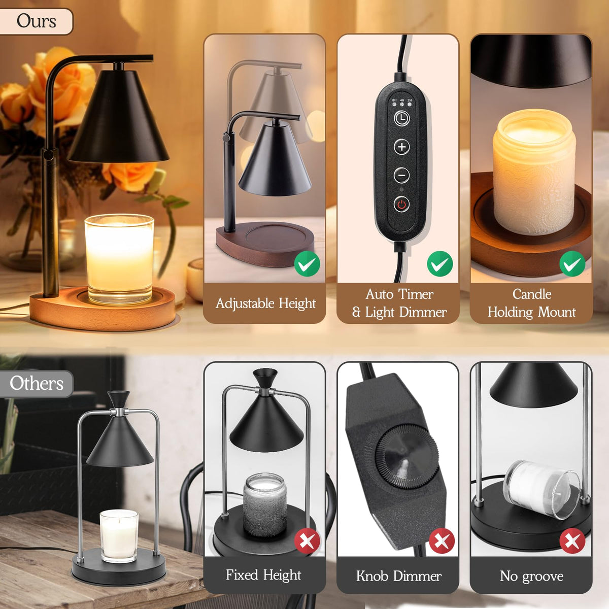 Marycele modern vintage lampshade adds stylish decor to living spaces.