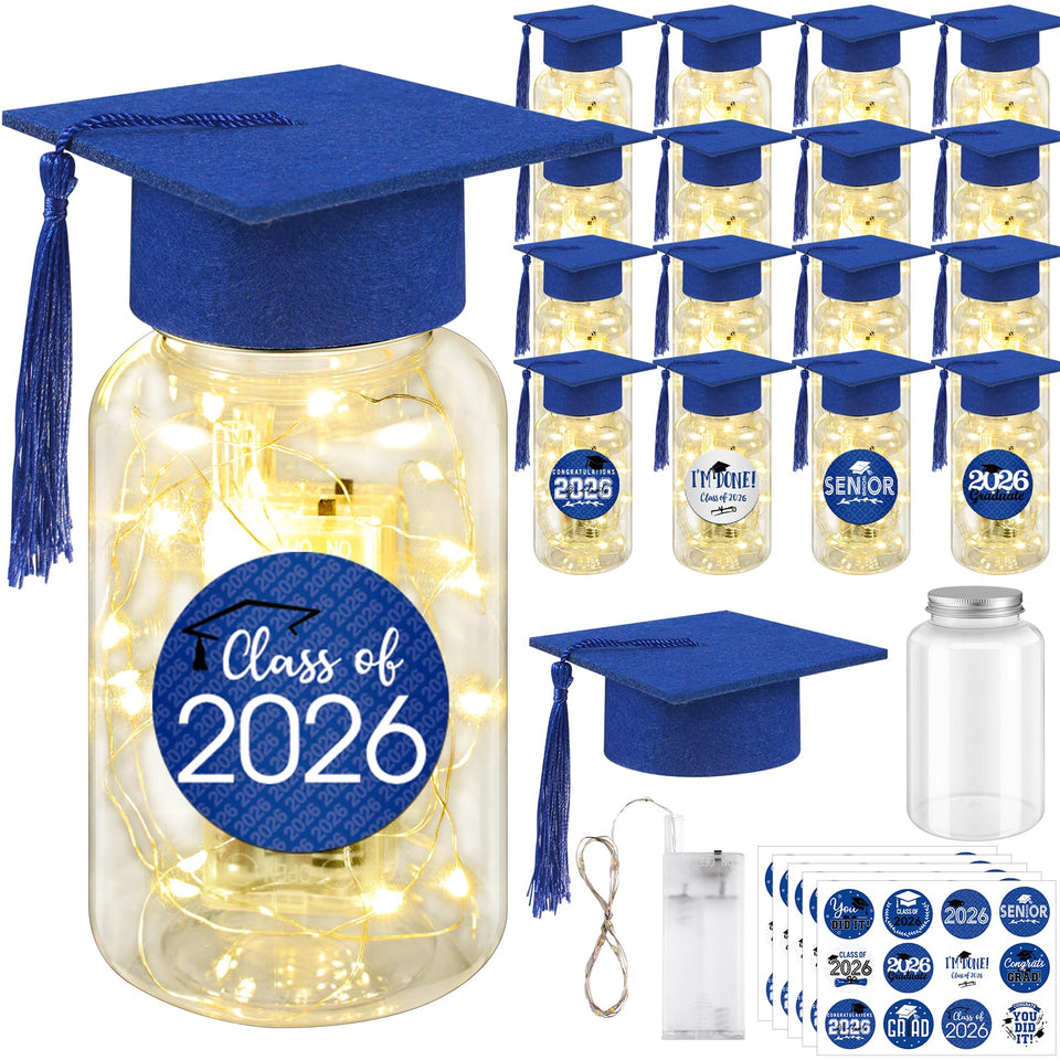 MASHAN graduation kit with PET jars for elegant centerpiece display