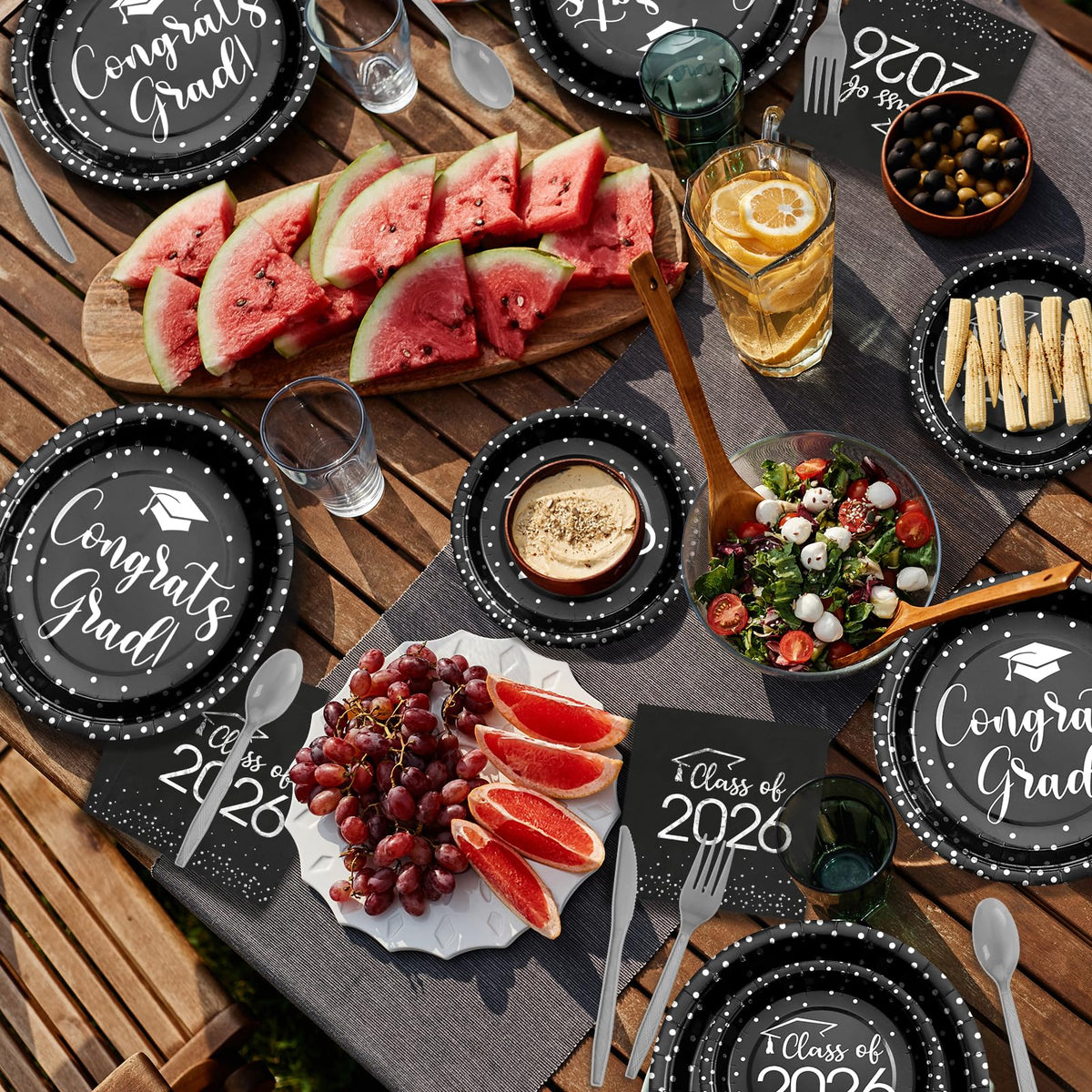 MASHAN forks in black and silver complement cohesive decor.