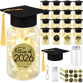 MASHAN grad cap centerpiece jar for cohesive graduation table decor