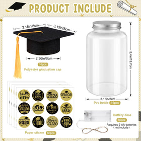 MASHAN LED glowing jar lantern brightens Class of 2026 tables