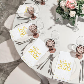 MASHAN premium two-layer napkins for graduations, strong enough for busy gatherings