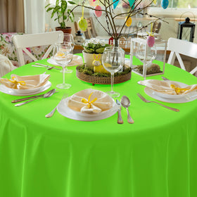 MASHAN rainbow round tablecloth in light blue adds fresh touch to summer parties