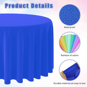 MASHAN rainbow round tablecloth in yellow brightens birthday gatherings