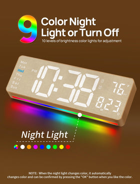 MASHI remote control enables easy clock management from across the room.