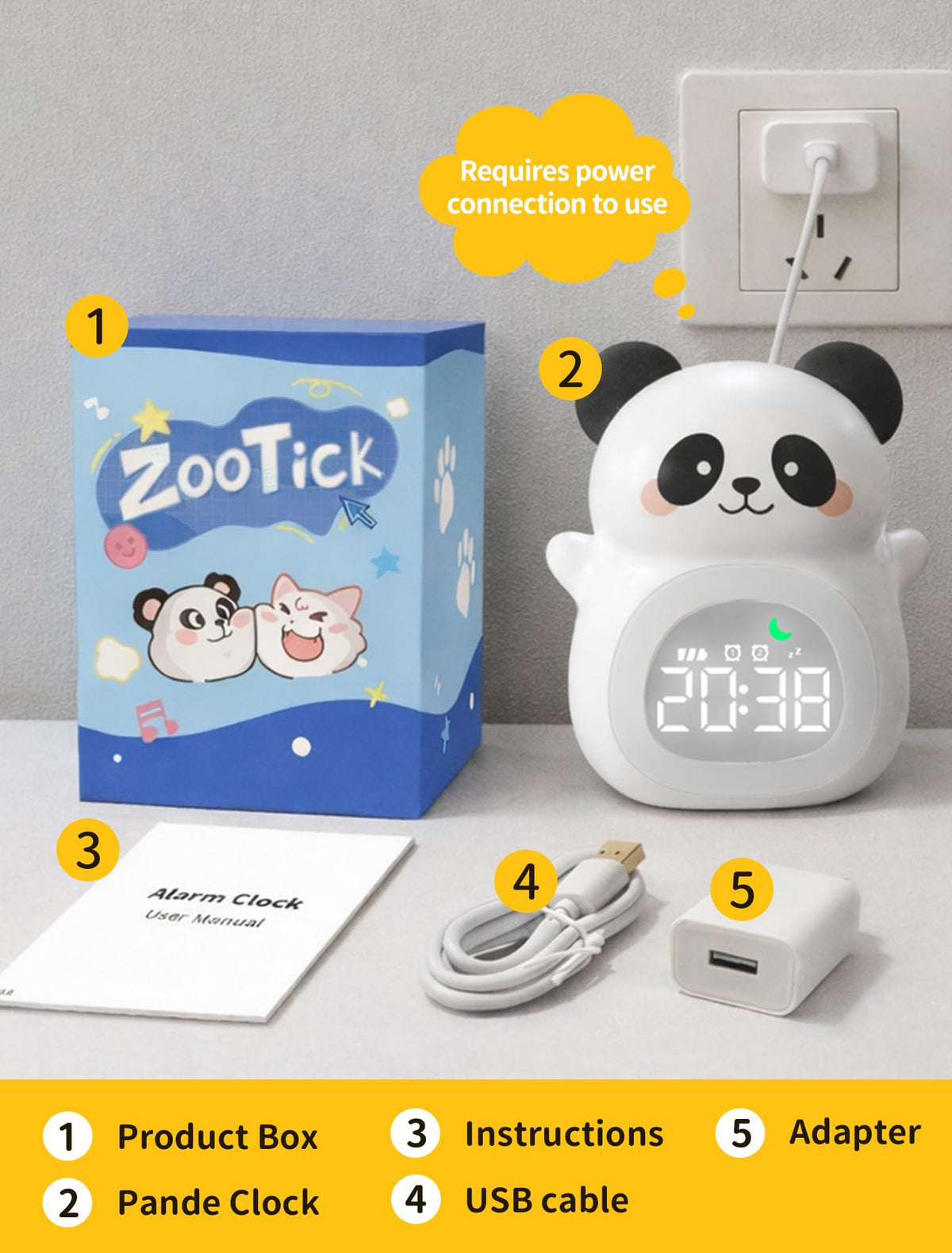 MASHI Panda child-friendly, safe design for kids' room
