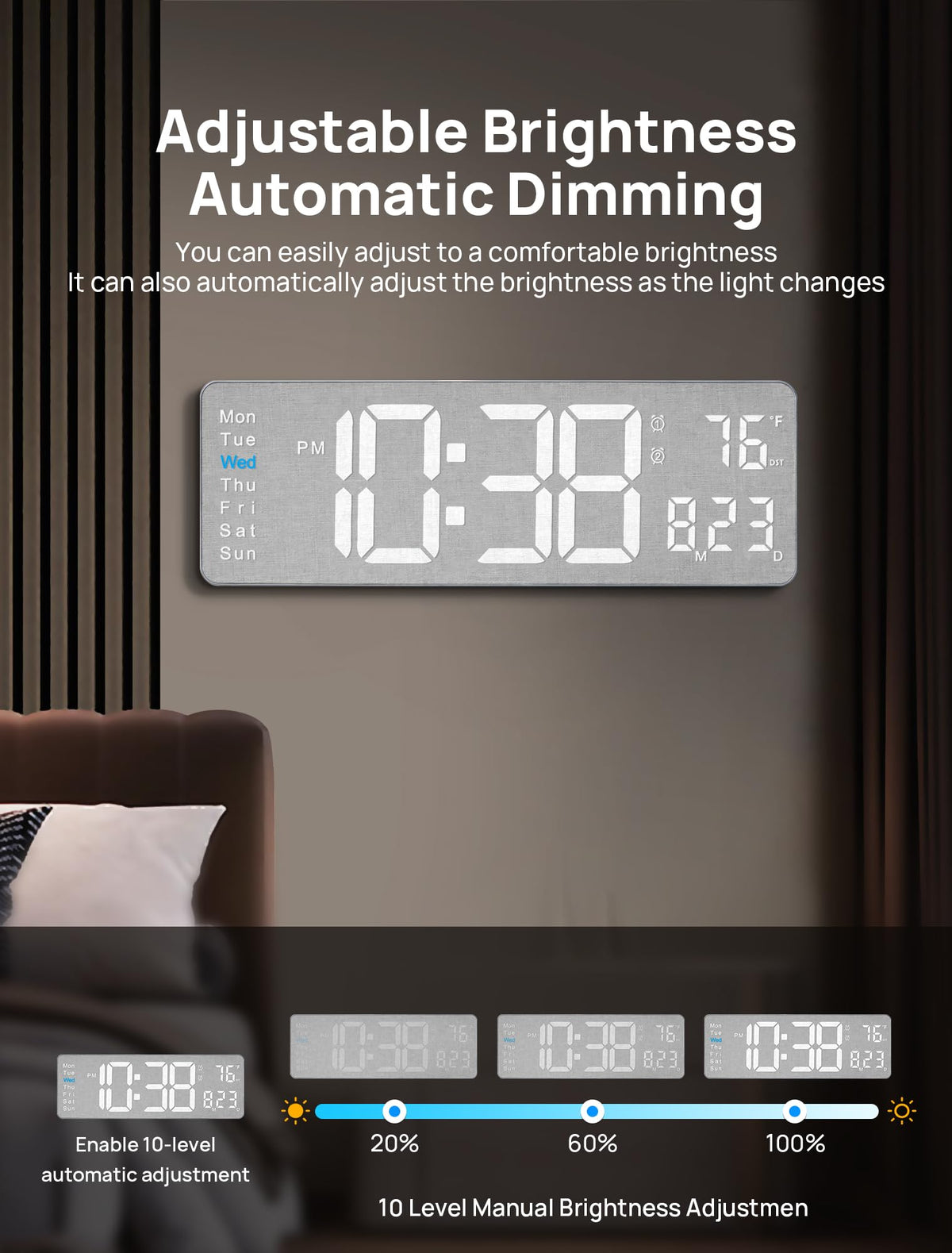 MASHI remote control provides convenient access without getting up